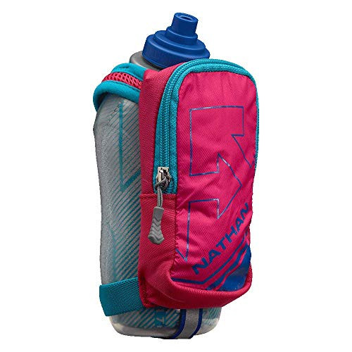 Nathan SpeedDraw Plus Insulated Flask, Handheld Running Water Bottle. Grip Free for Runners, Hiking etc.