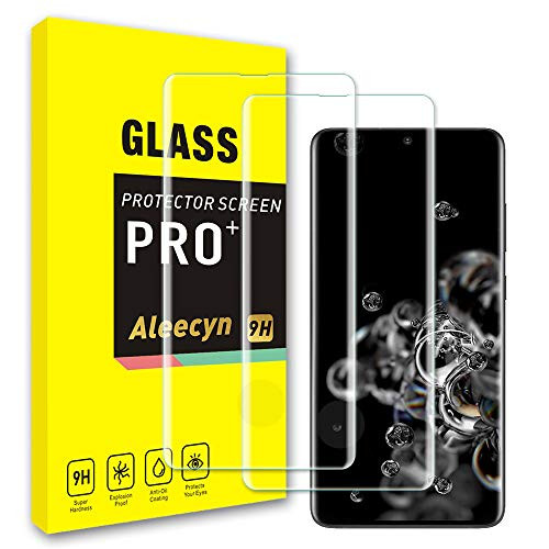 [2 Pack] Glass Screen Protector for Samsung Galaxy S20+ / S20 Plus, 3D Curved Edge Full Coverage, Bubble Free, Anti-Scratch, Galaxy S20 Plus HD Clear Screen Protector, 9H Tempered Glass Film for Galaxy S20+/S20 Plus, Transparent