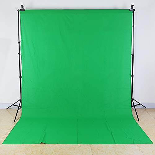 RUINI Green Chromakey Muslin Background Screen for Photo Video Studio 6x9FT Green Chromakey Muslin Photography Backdrop