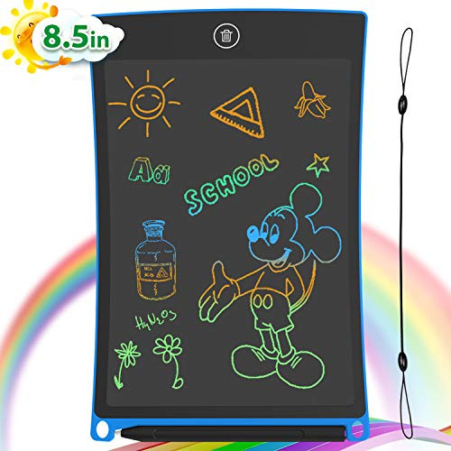GUYUCOM 8.5-Inch LCD Writing Tablet Colorful Screen Doodle Board Electronic Digital Drawing Pad with Lock Button for Kids Adults (Blue)