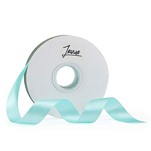 1 Inch X 50 Yards Crafts Ribbon Double Face Solid Color Satin Ribbon Roll for Crafts, Hair Bows, Gift Wrapping, Wedding Party Decoration and Bouquet Wrapping Tiffany Blue 1 Inch X 50 Yards Crafts Ribbon Double Face Solid Color Satin Ribbon Roll for Crafts, Hair Bows, Gift Wrapping, Wedding Party Decoration and Bouquet Wrapping Tiffany Blue