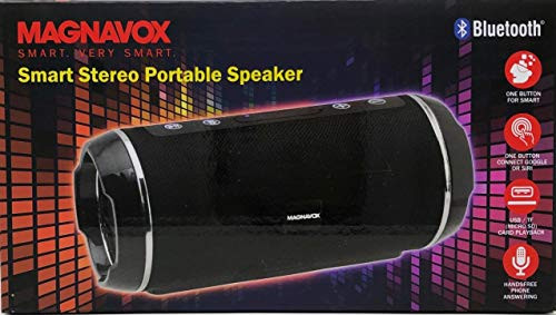 Magnavox Smart Stereo Portable Bluetooth Wireless Speaker