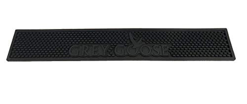 Grey Goose Vodka Rail Runner Bar Drip Mat Black