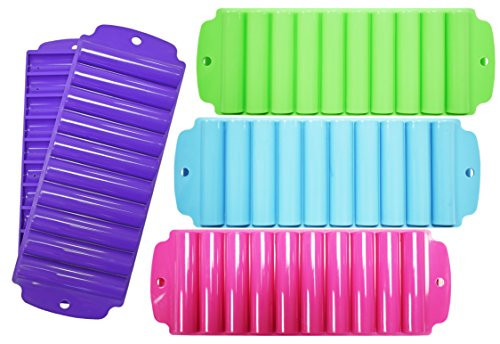 Set of 4 Trays Click Home Design Ice Roll Trays Assorted Colors