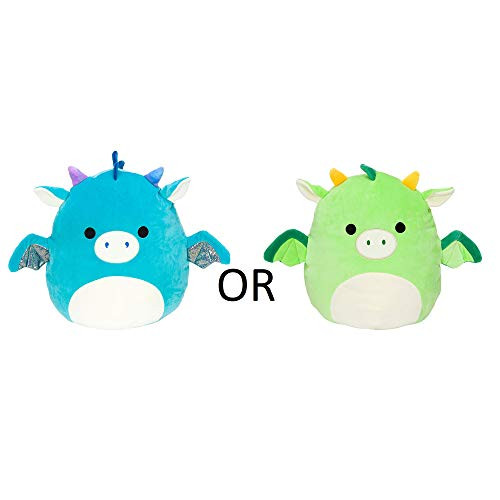 Squishmallow Official Kellytoy Plush 8" Dragon - ONE of Two Pictured Styles May Vary - Green or Blue