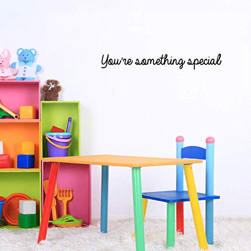Vinyl Wall Art Decal - You're Something Special - 4" x 30" - Trendy Motivational Good Vibes Cute Quote Sticker for Home Bedroom Kids Room Playroom Nursery Daycare School Classroom Decor (Black) Vinyl Wall Art Decal - You're Something Special - 4" x 30" - Trendy Motivational Good Vibes Cute Quote Sticker for Home Bedroom Kids Room Playroom Nursery Daycare School Classroom Decor (Black)