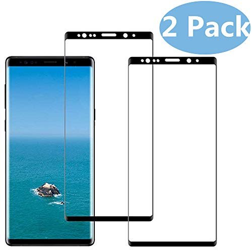 [2 Pack][Black] Screen Protector Compatible Samsung Galaxy Note 9, [Full Screen Coverage] [Bubble-Free][Case Friendly] Tempered Glass Screen Protector Compatible with Note 9