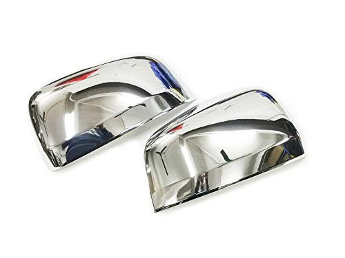 GHXSport Top Half Chrome Door Side Mirror Cover for 2011-2017 Jeep Grand Cherokee/Dodge Durango