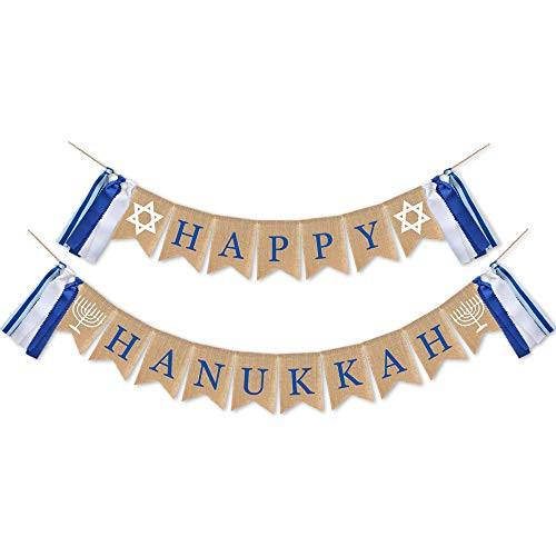 7-gost Burlap Happy Hanukkah Banner Chanukah Holiday Chanukah Party Supplies Decoration 7-gost Burlap Happy Hanukkah Banner Chanukah Holiday Chanukah Party Supplies Decoration