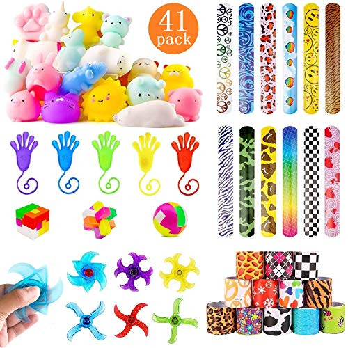 Party Favors for Kids Toy Assortment Set, 41 Pack Carnival Prizes and School Classroom Rewards, Pinata Filler Toys for Kids Birthday Party, Goody Bag Fillers, Bulk Toys Treasure Box for Boys and Girls