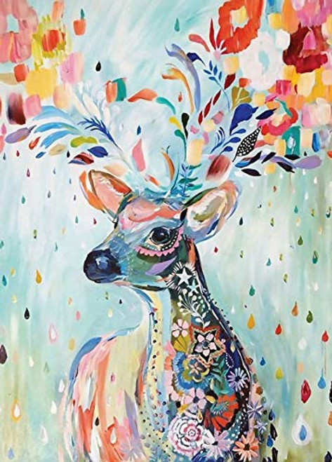 1000 Pieces Jigsaw Puzzles for Adults eautiful Scenery Puzzle-Brain Challenge Puzzle Unique Home Decorations and Gifts-Colorful Elk