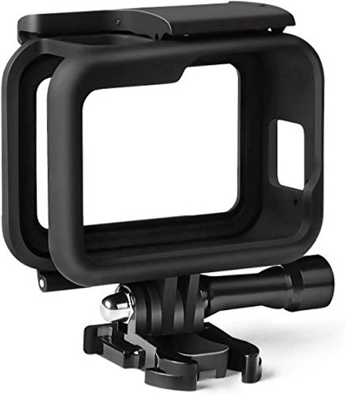 AlMiExp Frame Mount Housing Case for GoPro Hero 8 Black, Cool Matte GoPro Cover,Shockproof Hard Shell for GoPro Hero 8 Action Camera with Quick Release Buckle and Thumb Screw