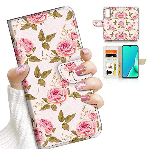 for Samsung A51, 4G Only, Designed Flip Wallet Phone Case Cover, A21950 Spring Flower