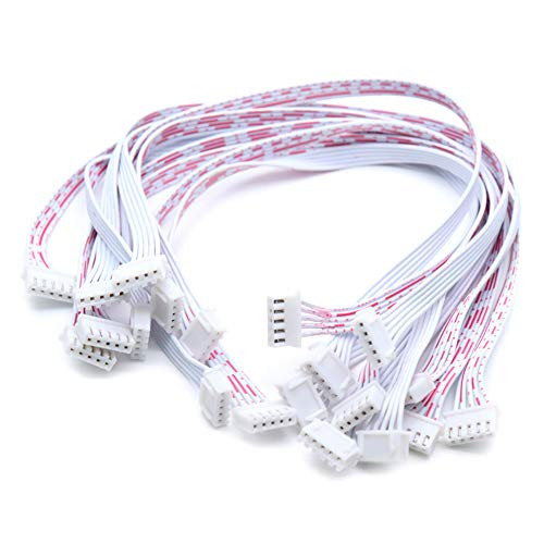 Yohii 10Pcs 30cm JST XH Adapter Cable, 5Pin 2.54mm Pitch Female to Female JST XH Adapter