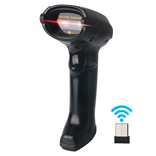 Sumicor Barcode Scanner, 3 in 1 Bluetooth Barcode Scanner 2D QR Wireless & Wired Connection Handheld Barcode Scanner, Automatic Bar Code Reader with Mini USB Receiver