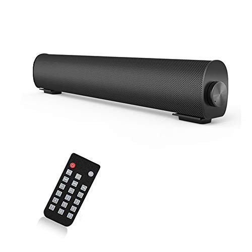 Mini Soundbars for TV/PC, Outdoor/Indoor Wireless & Wired Stereo Speakers with Remote Control, 2 X 5W Bluetooth Speaker, Home Audio Theater Surround Sound Speakers for Project Computer PC Phones