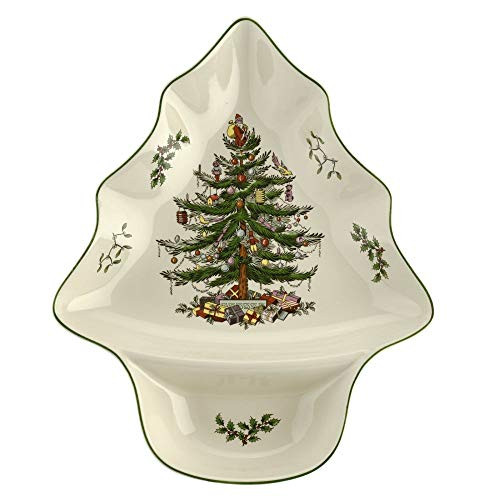 Spode Christmas Tree Dip Dish (14in)- Ceramic Spode Christmas Tree Dip Dish (14in)- Ceramic