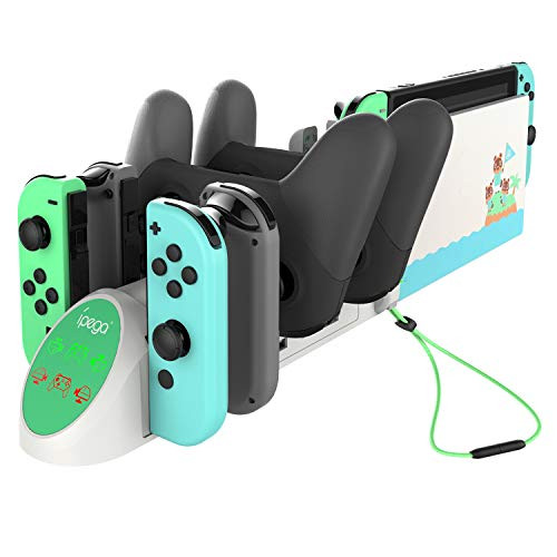 Charging Dock for Nintendo Switch Pro Controller and Joy-Cons, Replacement Controller Charger Dock Station for Nintendo Switch Joy-Con and Pro Controller (White)