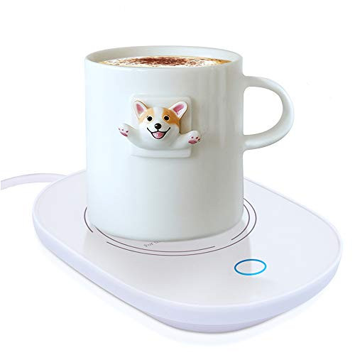 YEAILIFE Coffee Cup Warmer for Desk with Auto Shut Off, Coffee Mug Warmer for Office Home Desk Use, Cup Warmer Plate for Coffee, Milk, Tea, Water