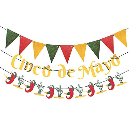 Cinco De Mayo Banner Fiesta Summer Party Garland Fiesta Decoration Mexican Cinco De Mayo Party Supplies