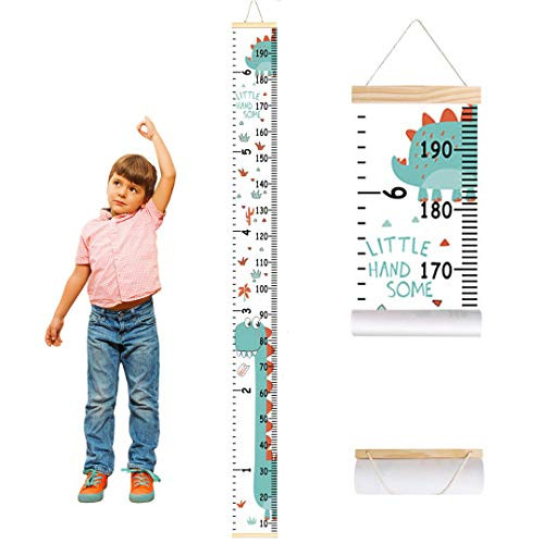 Removable Dinosaur Height Chart for Kids Room Decor Measuring Ruler Growth Chart Handing Ruler Wall Decor