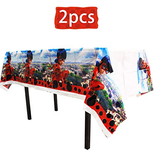DaWei 2pcs The Miraculous Ladybug Themed Birthday Party Decorations  Disposable Plastic Tablecloth | 70.8 x 42.5, Disposable Table Cover Girls's/Boys's Party Supplies for Kids DaWei 2pcs The Miraculous Ladybug Themed Birthday Party Decorations  Disposable Plastic Tablecloth | 70.8 x 42.5, Disposable Table Cover Girls's/Boys's Party Supplies for Kids