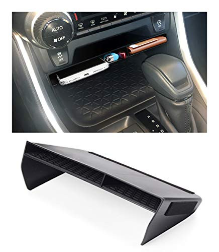 HRTECH for 2019-2020 Toyota RAV4 Accessories Center Console Organizer Tray, Gear Shift Storage Box Insert Divider, Double Layers Non-Slip Organizer for Cellphone, Wallets, Cards, Chewing Gum
