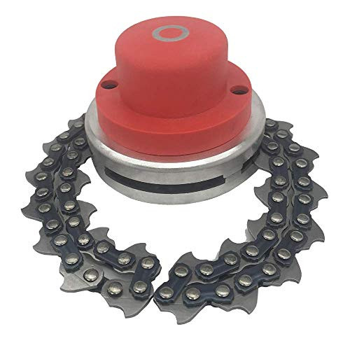 TWSTYFAL Chain Trimmer Brush Head, Grass Cutter Head, 65Mn Grass Trimmer Head Chain Trimmer Head Replacement Mower Accessories