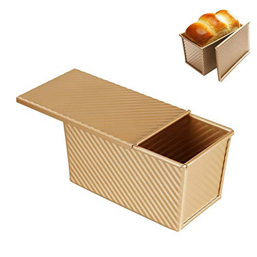 Loaf Pan with Lid, Bakeware Pullman Loaf Pan with Cover, Non-Stick Bread Pan Bakeware Durable Carbon Steel Bread Toast Mold for Homemade Cakes, Breads and Meatloaf Loaf Pan with Lid, Bakeware Pullman Loaf Pan with Cover, Non-Stick Bread Pan Bakeware Durable Carbon Steel Bread Toast Mold for Homemade Cakes, Breads and Meatloaf