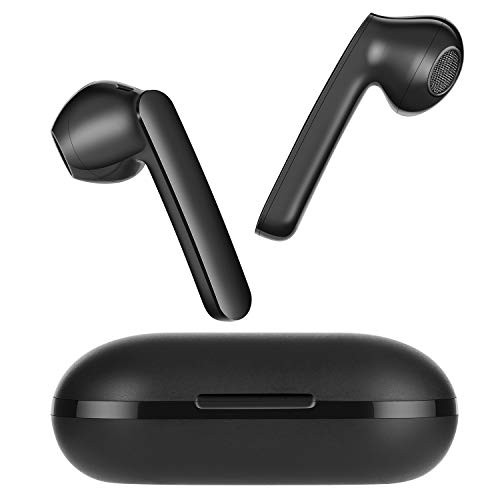 True Wireless Earbuds, Hadisala Bluetooth 5.0 Headphones with 30H Playtime Touch Control, IPX7 Waterproof Bluetooth TWS Stereo Earphones with Deep Bass Built-in HD Mic, in-Ear Headset for Sports Work