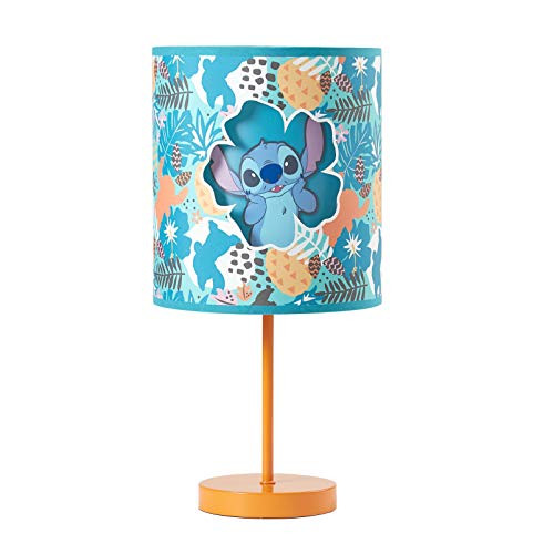 Idea Nuova Lilo and Stitch Double Shade Table Lamp, Teal