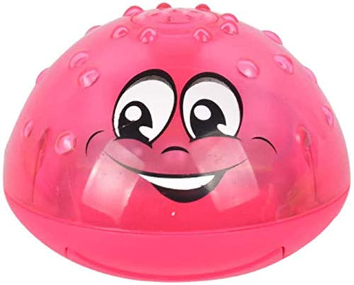 BINGLALA Bath Toy, Spray Water Squirt Toy LED Light Up Float Toys Bathtub Shower Pool Bathroom Toy for Baby Toddler Infant Kid Water Electronic Sprayer(Red-Not Included UFO Car)