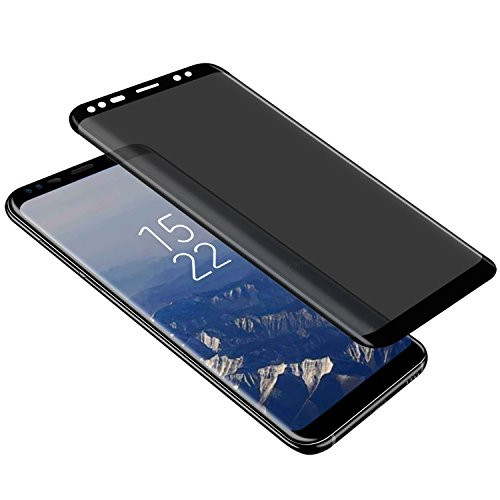 Top Glass Galaxy Note 8 Privacy Screen Protector, Note 8 Premium [3D Curved] [Case Friendly] [Anti-Scratch] 9H Hardness Tempered Glass Film Screen Protector for Samsung Galaxy Note 8 (Black)