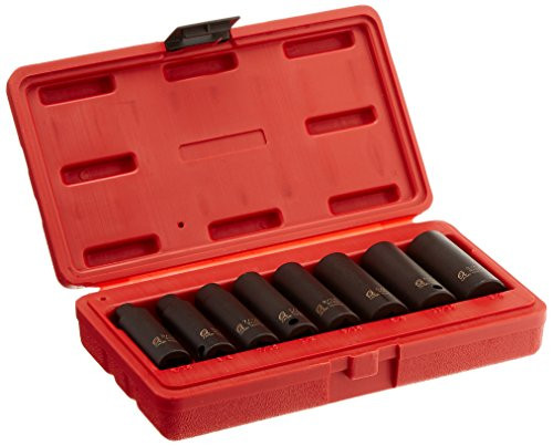 Sunex 3652 8 Piece 3/8" Drive Deep SAE 6 Point Impact Set