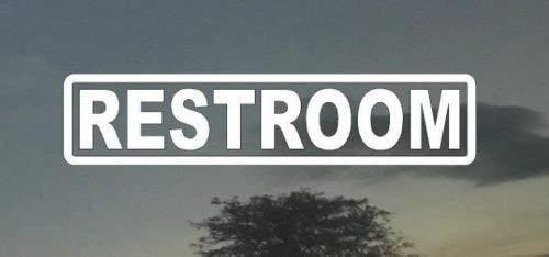 Restroom Business Home Office Restaurant Bar Door Vinyl Decal Sign 2" X 9"