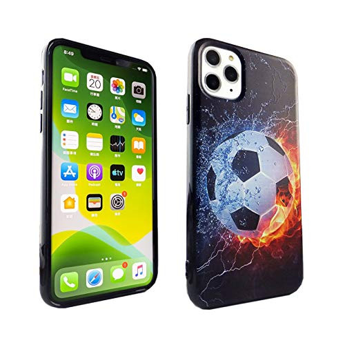 iPhone 11 PRO 5.8 Inch CASEMPIRE Soccer Ball TPU Case Shock Proof Never Fade Slim Fit Cover for iPhone 11 PRO 5.8 Inch On Fire Water