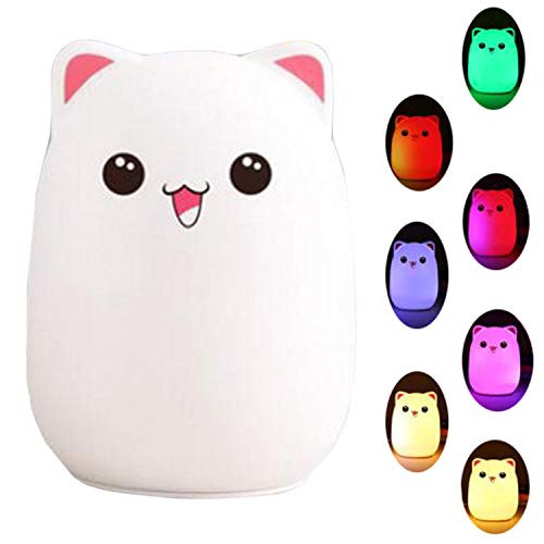 Night Light for Kids Baby, LED Night Light for Nursery, Touch Controls Soft Silicone Bedside Lamp 7 Changing Colors Sleeping Night Lights Rechargeable Portable Light for Bedroom Kids Boys Girls Night Light for Kids Baby, LED Night Light for Nursery, Touch Controls Soft Silicone Bedside Lamp 7 Changing Colors Sleeping Night Lights Rechargeable Portable Light for Bedroom Kids Boys Girls