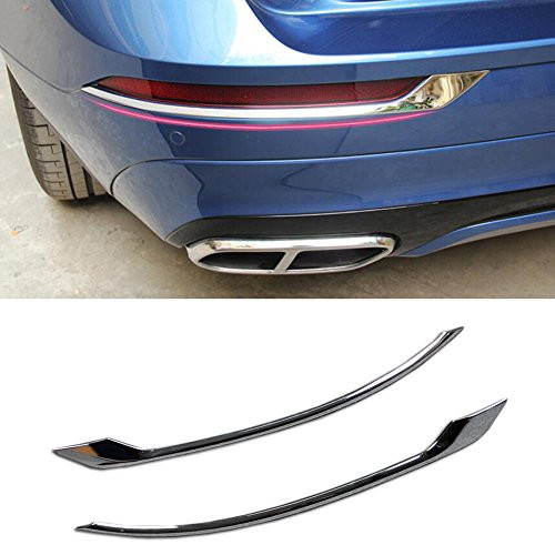 Rqing For VolVo New XC60 2018 Chrome Rear Fog Light Cover Trims