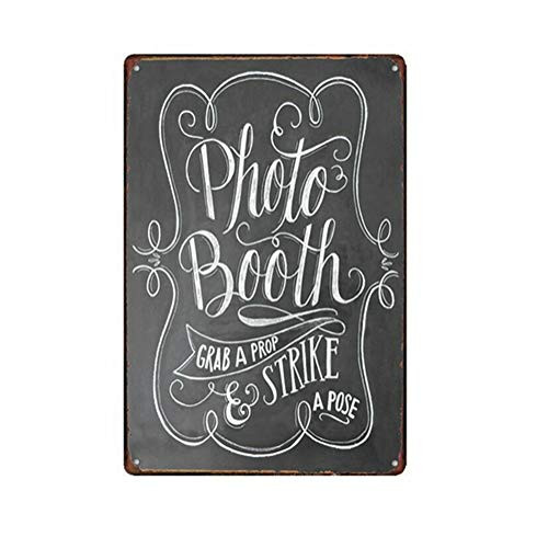 MAIYUAN Metal Tin Sign Photo Booth Decor Bar Pub Home Vintage Retro Poster 8x12 MAIYUAN Metal Tin Sign Photo Booth Decor Bar Pub Home Vintage Retro Poster 8x12