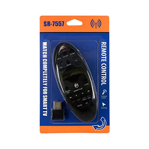 IHANDYTEC SR-7557 Samsung Replacement Smart Remote  Works with All Samsung Smart televisions (LED,LCD,Plasma)  Ideal TV Replacement Magic Remote Control - Black