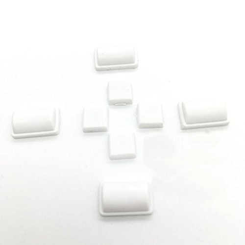 (White)8 In 1 Screw Rubber Feet Cover Set For WII Console