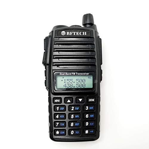 BFTECH UV-82RT 8W High Power Dual Band Radio: 136-174mhz (VHF) 400-520mhz (UHF) Amateur (Ham) Portable Two-Way