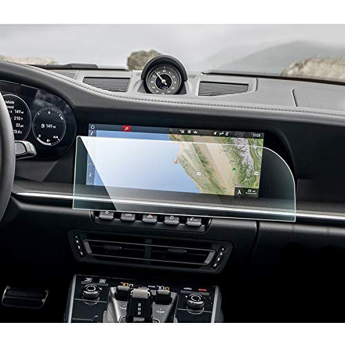 YEE PIN 2020 Porsche 911 Touch Screen Car Navigation Screen Protector, in-Dash Glass Screen Protector for Porsche 911 2020, 9H Anti-Scratch High Clarity (12.3-inch)