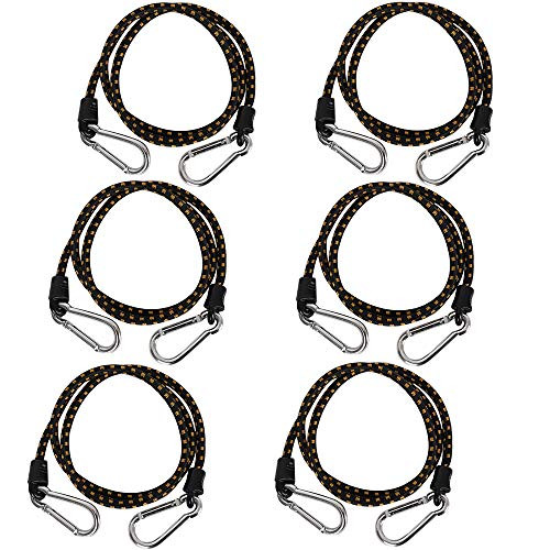 XSTRAP 6PK Bungee Cords with Carabiners (48 inch)