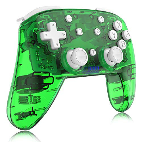 Pro Controller Switch, Wireless Gamepad Joystick for Nintendo Switch/Switch Lite, with Motion Vibration Turbo Speed Function and Gyro Axis (Candy Green)
