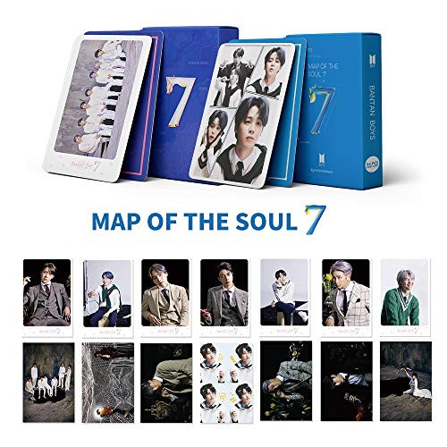 2Pack/108PCS BTS Lomo Card Postcards Map Of The Soul: Persona Photo Cards(Blue)