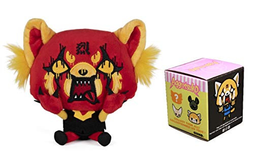 DHE 2 Piece Aggretsuko Plush Bundle, 7 Inch Red Rage Plush and Blind Box Series #1