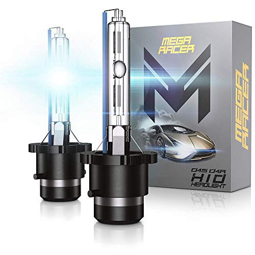 Mega Racer D4S D4C D4R D4S HID Bulbs 8000K HID Bulbs D4R BULB D4C BULB 35W HID Headlights Xenon Light Bulbs D4C HID Lights D4R Headlight HID Xenon Bulbs HID Headlights Replacement Bulbs Pair Of 2