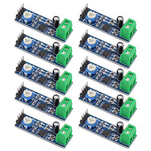 XtremeAmazing LM386 Audio Power Amplifier Module Mono Power Amplifier Board 5V-12V Input 200 Times Gain for Arduino EK1236 Speaker Wire Holder Pack of 10