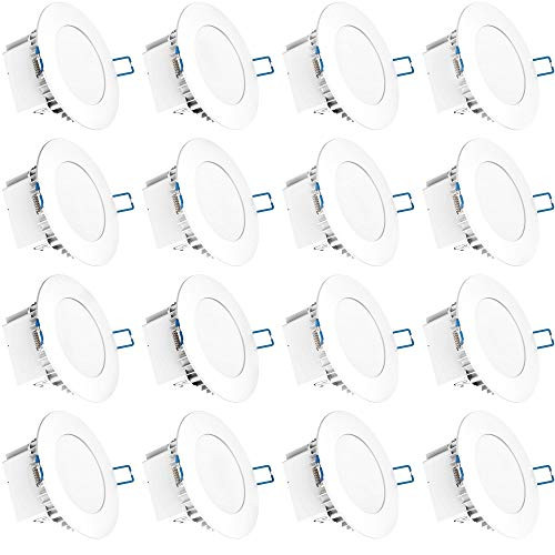 Sunco Lighting 16 Pack 4 Inch Slim LED Downlight, Integrated Junction Box,10W=60W, 650 LM, Dimmable, 2700K Soft White, Recessed Jbox Fixture, IC Rated, Simple Retrofit Installation - ETL & Energy Star